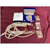 Image 1 : 5 LISA KAO "KIMONO" COLLECTION PEARL NECKLACES AND 3 EARRINGS