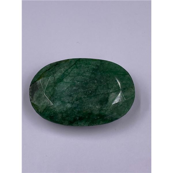 ROUGH MINERAL POLISHED QUALITY EMERALD 143.20CT - 28.64G, 44 X 28 X 14MM, BRAZIL