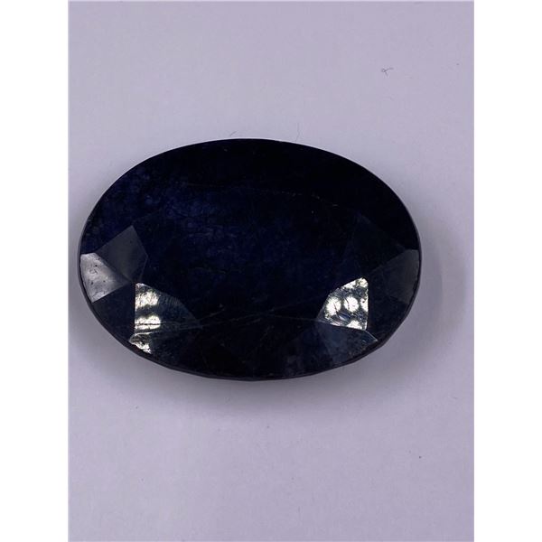 ROUGH MINERAL POLISHED QUALITY SAPPHIRE 126.30CT - 25.26G, 43 X 32 X 12MM, MADAGASCAR