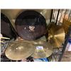 Image 1 : SABIAN CYMBAL SET IN CARRYING BAG: 14"/36CM HI-HAT SET & 2 17"/43CM MEDIUM CRASH