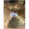 Image 2 : SABIAN CYMBAL SET IN CARRYING BAG: 14"/36CM HI-HAT SET & 2 17"/43CM MEDIUM CRASH