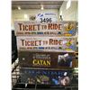 Image 1 : 4 ASSORTED GAMES (3 NEW IN PACKAGING): TICKET TO RIDE, GAME OF THRONES CATAN, & UPPER DECK