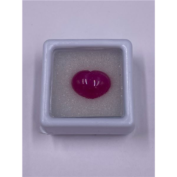 LOVELY NATURAL RUBY CABOCHON 9.56CT, 13.40 X 9.80 X 6.50MM, HEART CUT, TRANSLUCENT, MADAGASCAR,