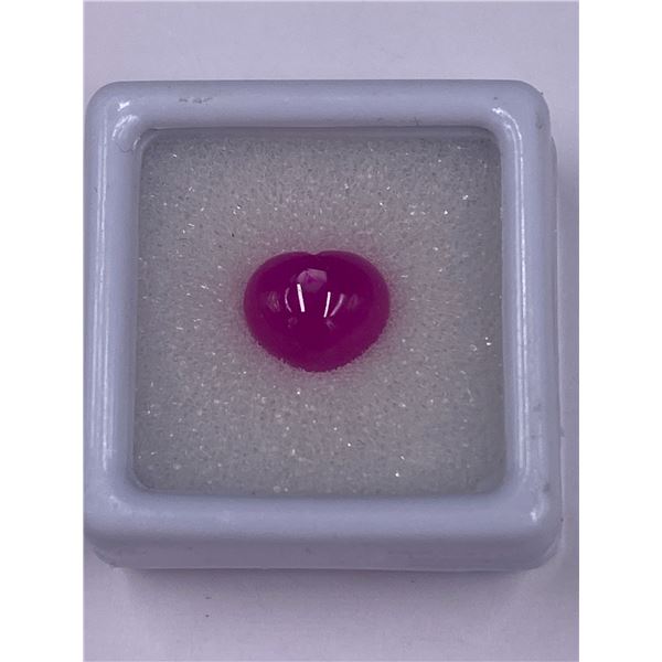 SUPERB RUBY CABOCHON 4.76CT, 9.50 X 7.80 X 5.60MM, HEART CUT, TRANSLUCENT, MADAGASCAR, POSSIBLE GF