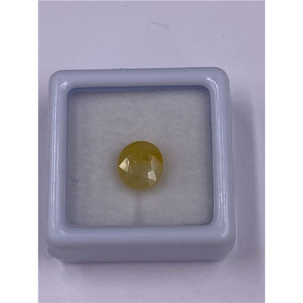 YELLOW SAPPHIRE 3.10CT, 8.14 X 7.46 X 4.79MM, OVAL SHAPE, CLARITY VS, MADAGASCAR, UNHEATED AND