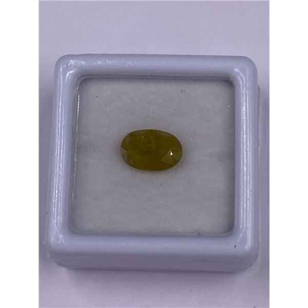 YELLOWISH GREEN SAPPHIRE 2.10CT, 8.96 X 6.13 X 3.85MM, OVAL SHAPE, CLARITY VS, MADAGASCAR, UNHEATED