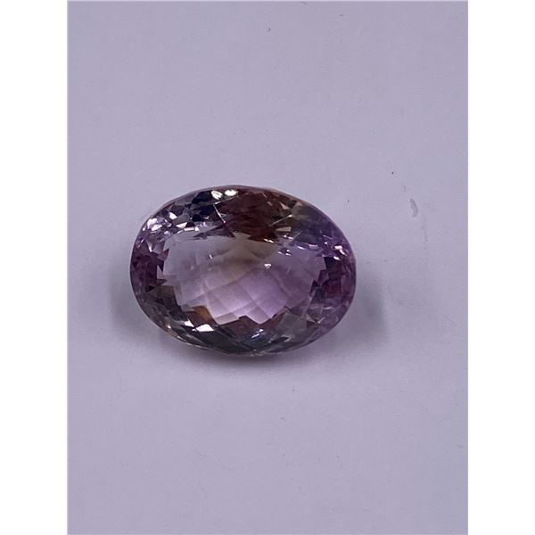 BIG PINK AMETHYST 22.40CT, 19.12 X 15.06 X 12.78MM, OVAL CUT, IF-LOUPE CLEAN CLARITY, BRAZIL