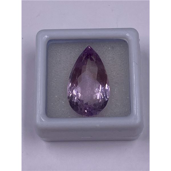 PINK AMETHYST, 15.40CT, 21.29 X 12.01 X 9.88MM, PEAR CUT, CLARITY IF - LOUPE CLEAN, BRAZIL