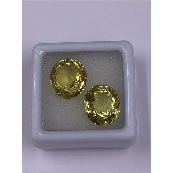 YELLOW CITRINE 9.8CT, 14.18 X 11.55 X 9.38MM, OVAL CUT, CLARITY IF, BRAZIL