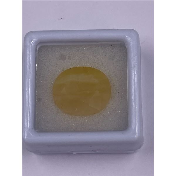 BIG YELLOW OPAL 6.81CT, 15.00 X 13.00 X 6.60MM, OVAL CUT, TRANSLUCENT, MEXICO, UNHEATED AND