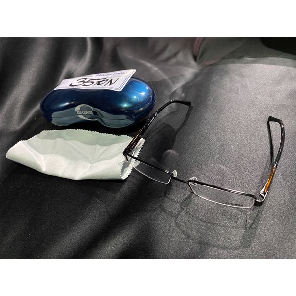 NEW WITH CASE JUST CAVALLI BLACK FRAME GLASSES