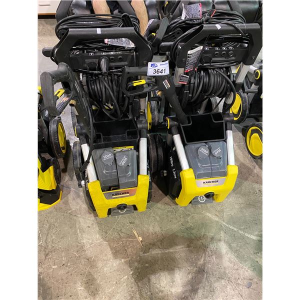 2 KARCHER PRESSURE WASHERS 1900 PSI (MAY NEED REPAIR & OR MISSING PIECES)