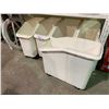 Image 1 : 5 APPROX 80KG ROLLING INGREDIENT CONTAINERS