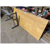 Image 1 : WOOD TABLE TOP & BASE (72 X 30.5 X 30.5")