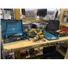 Image 1 : MAKITA CORDED DRILL, DEWALT 6 1/2" CIRCULAR SAW, DEWALT GRINDER, DEWALT CORDLESS DRILL/DRIVER, &