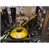 Image 2 : ASSORTED BOOTS (DUNLOP, BAFFIN VIKING SIZES 11-12) HARNESS, REEL EXTENSION CORD, TOOL BAG WITH