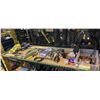 Image 1 : TOOL BAG WITH CONTENTS, ASSORTED TOOLS, PRY BARS, CRAFTSMAN DRILL