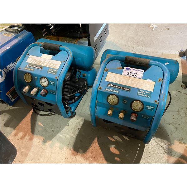 2 MAKITA MAC2400 2.5HP 2GALLON AIR COMPRESSORS