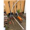 Image 1 : FLOOR JACK, ASSORTED TOOLS, SHOVELS, & MORE