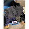 Image 3 : CHRISTMAS DECOR, BOX OF CDS, BIN OF ASSORTED CLOTHING