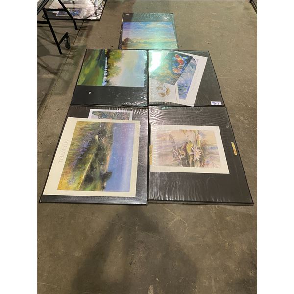5 SHEETS OF ASSORTED ART &/OR PRINTS