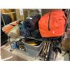 Image 1 : 2 SHELVES OF ASSORTED CAMPING RELATED ITEMS