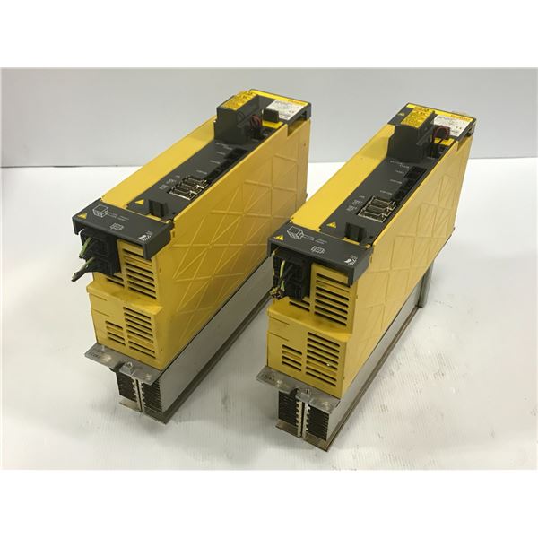 (2) Fanuc A06B-6124-H207 aiSV 40/40HV AC Servo Drive