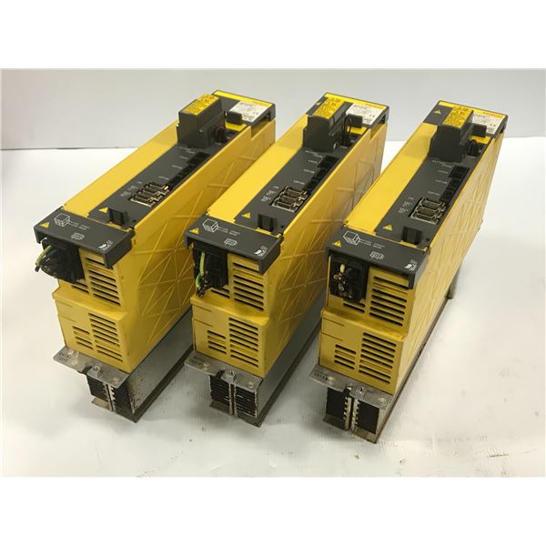 (3) Fanuc A06B-6124-H209 aiSV 80/80HV AC Servo Drive