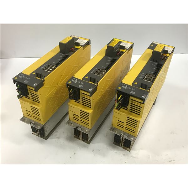 (3) Fanuc A06B-6124-H209 aiSV 80/80HV AC Servo Drive