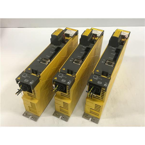 (3) Fanuc A06B-6124-H102 aiSV 10HV Drive Module