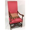 Image 1 : A BAROQUE STYLE WALNUT ARMCHAIR