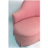 Image 3 : A PAIR OF LOUIS MITTMAN PINK SILK UPHOLSTERED CLUB CHAIRS