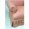 Image 6 : A PAIR OF LOUIS MITTMAN PINK SILK UPHOLSTERED CLUB CHAIRS
