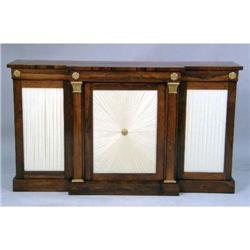 A REGENCY ROSEWOOD CREDENZA
