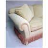 Image 2 : A BEIGE LINEN UPHOLSTERED SOFA