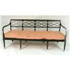 Image 1 : A REGENCY STYLE EBONIZED AND PAINTED SETTEE
