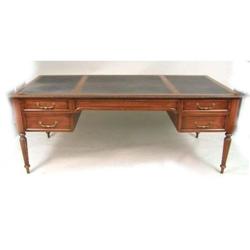 A GEORGE II STYLE MAHOGANY WRITING DESK