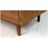 Image 4 : A KEYHOLE SHAPED METAL INLAID CONTEMPORARY CHERRYWOOD TABLE