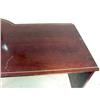 Image 6 : A KEYHOLE SHAPED METAL INLAID CONTEMPORARY CHERRYWOOD TABLE
