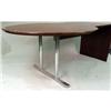 Image 7 : A KEYHOLE SHAPED METAL INLAID CONTEMPORARY CHERRYWOOD TABLE