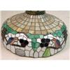 Image 4 : A LARGE TIFFANY STYLE STAINED GLASS HANGING SHADE