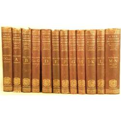 TWELVE VOLUMES OF "A NEW ENGLISH DICTIONARY ON HISTORICAL PRINCIPALS