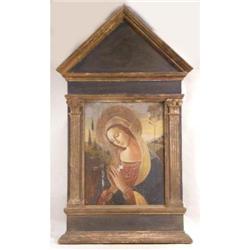 A FRAMED OIL ON BOARD