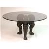 Image 1 : A TRIPLE-LION-BASE CAST IRON TABLE
