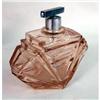 Image 5 : A ROSE COLORED GLASS PERFUME BOTTLE WITH STOPPER