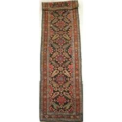 A NORTHWEST PERSIAN RUNNER WORKED IN POLYCHROME