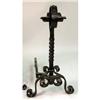 Image 2 : A SET OF BAROQUE STYLE WROUGHT-IRON HEARTH EQUIPMENT