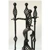 Image 6 : A SET OF BAROQUE STYLE WROUGHT-IRON HEARTH EQUIPMENT
