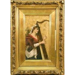 A FRAMED MIXED MEDIA ON BOARD