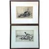 Image 1 : A PAIR OF BLACK AND WHITE PRINTS